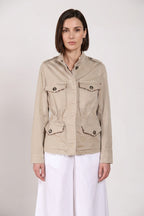 Eva Jacke Damen aus Twill Blumenstickerei
