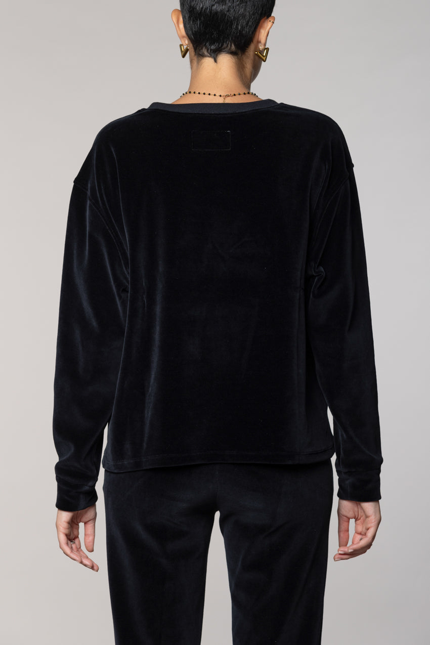 Beverly Damen-Sweatshirt aus Jersey Chenille