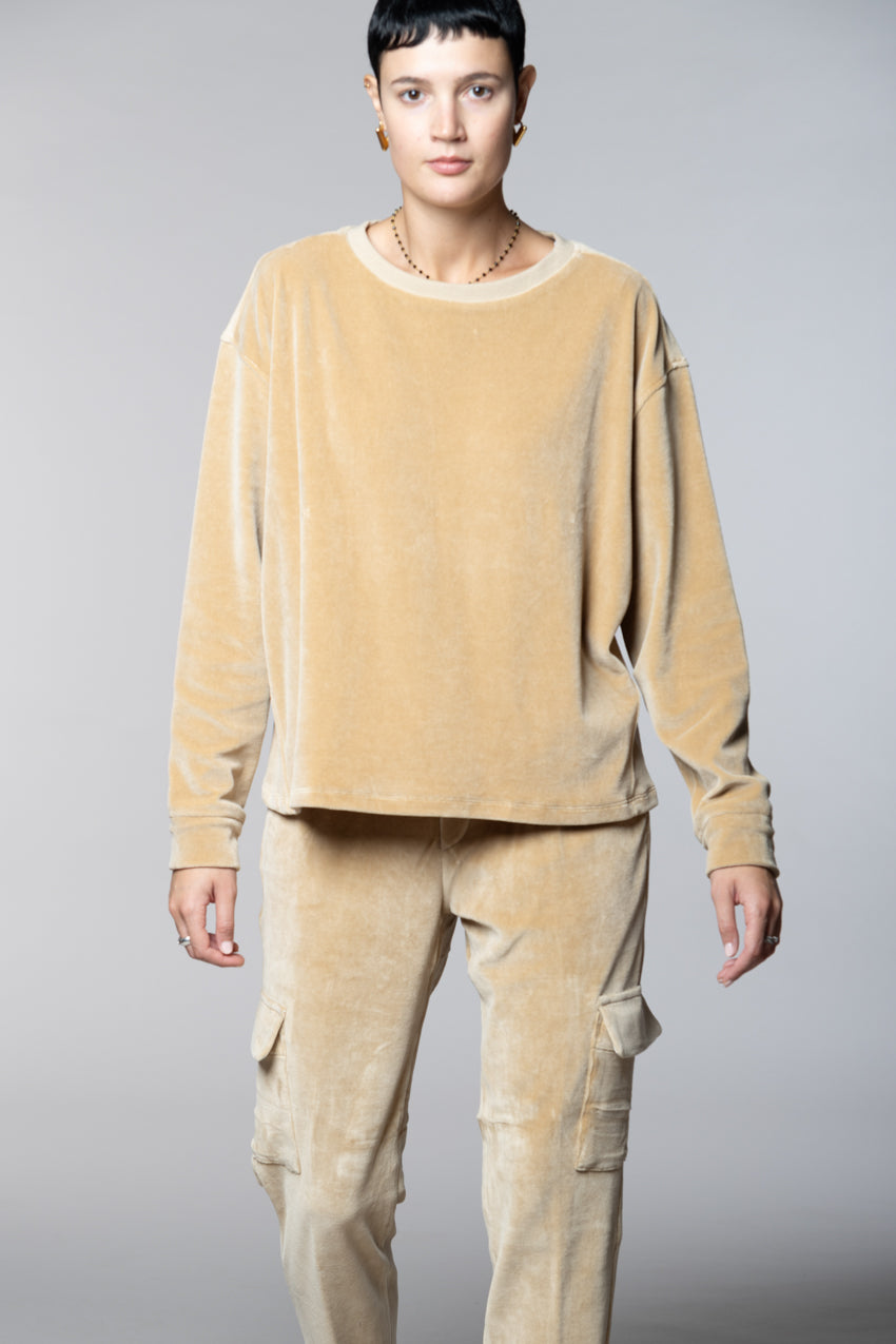 Beverly Damen-Sweatshirt aus Jersey Chenille