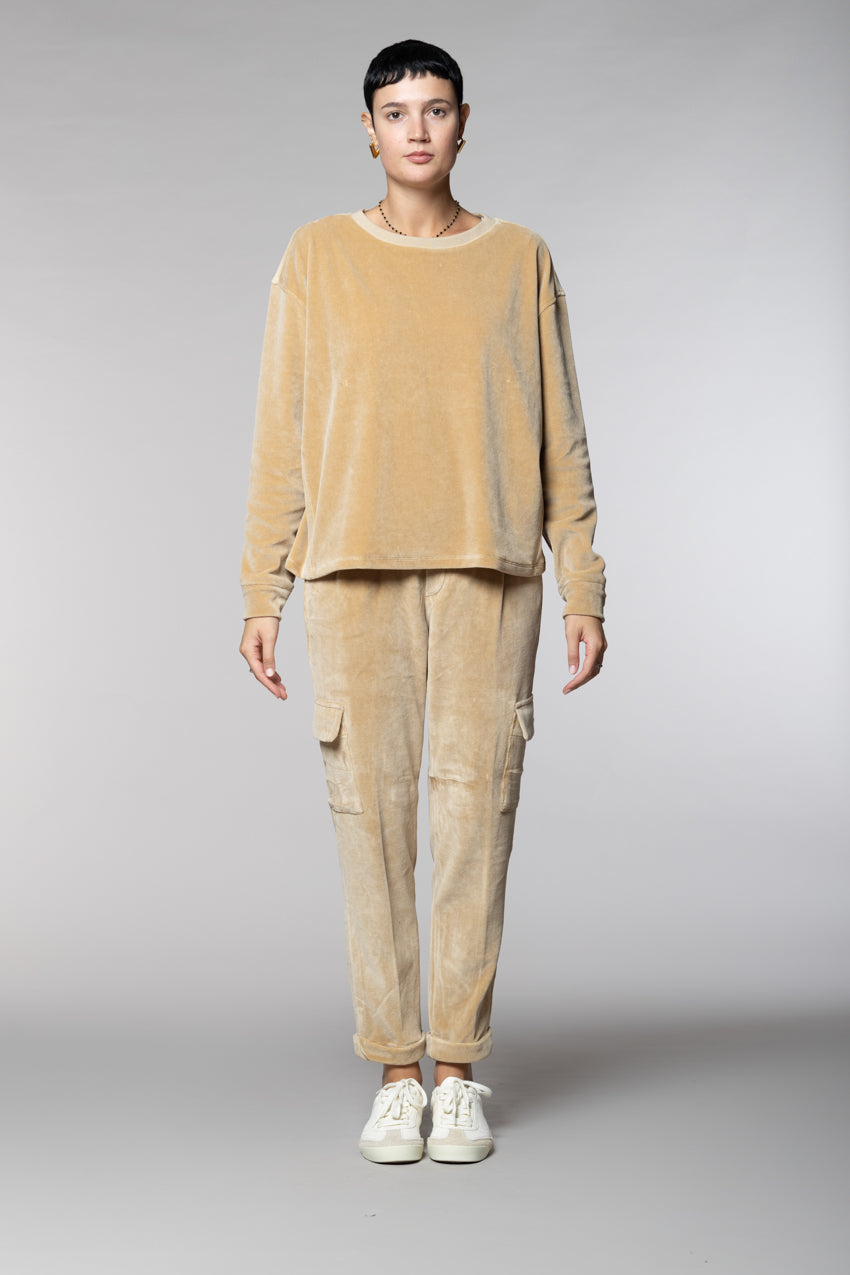 Beverly Damen-Sweatshirt aus Jersey Chenille