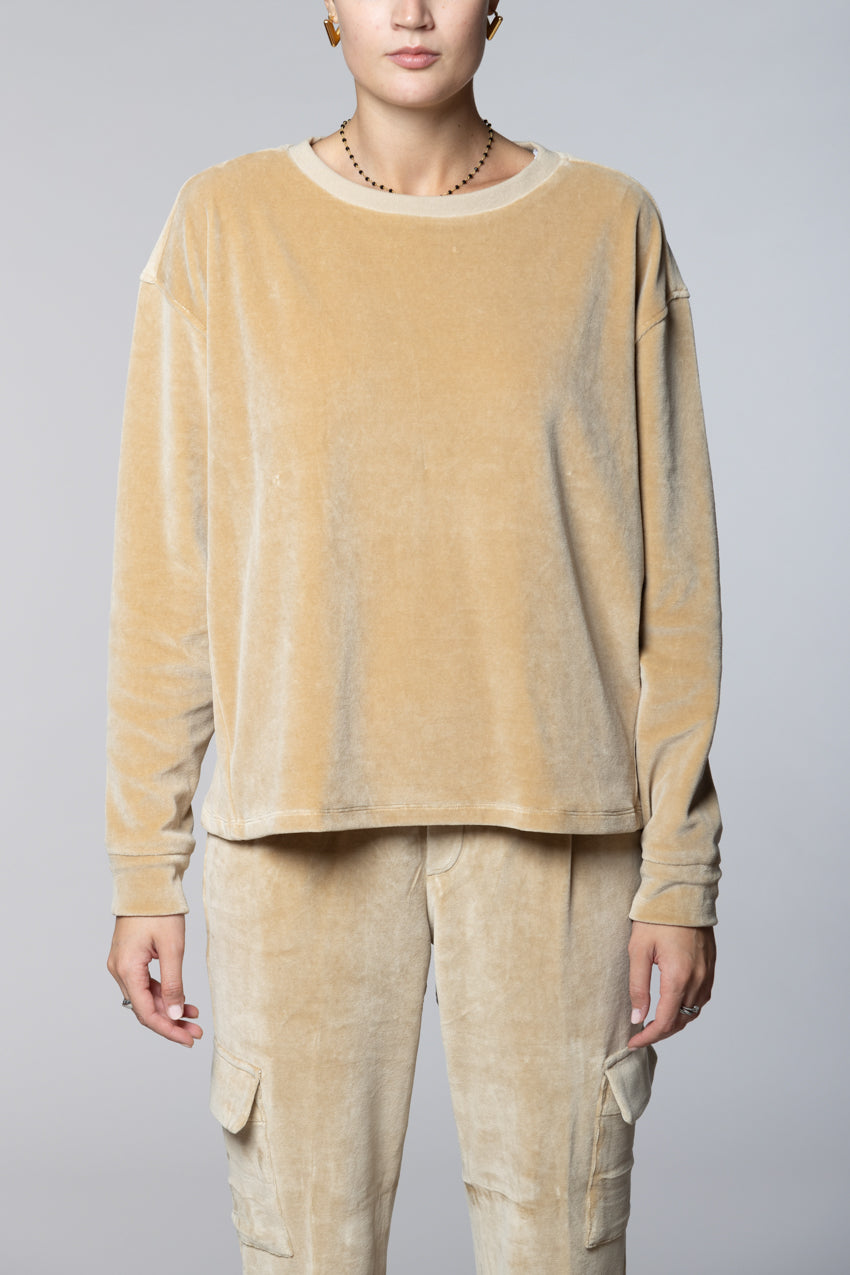 Beverly Damen-Sweatshirt aus Jersey Chenille