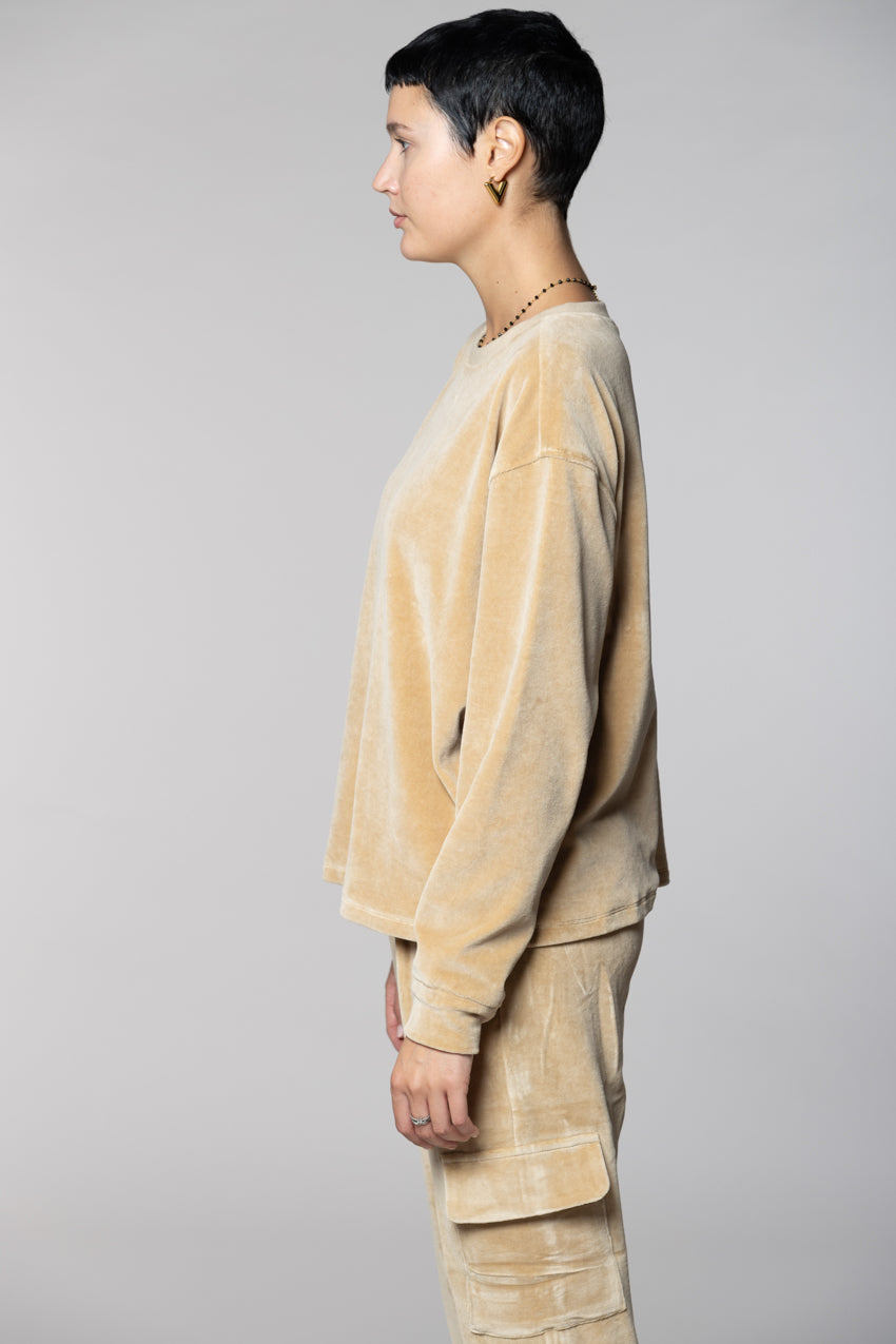 Beverly Damen-Sweatshirt aus Jersey Chenille