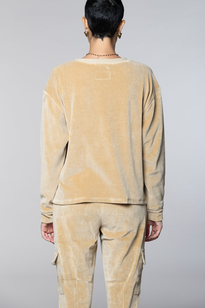 Beverly Damen-Sweatshirt aus Jersey Chenille