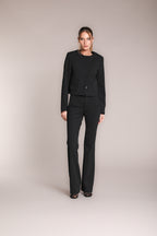 Foto 3 Lou Lou giacca cropped donna in jersey piquet