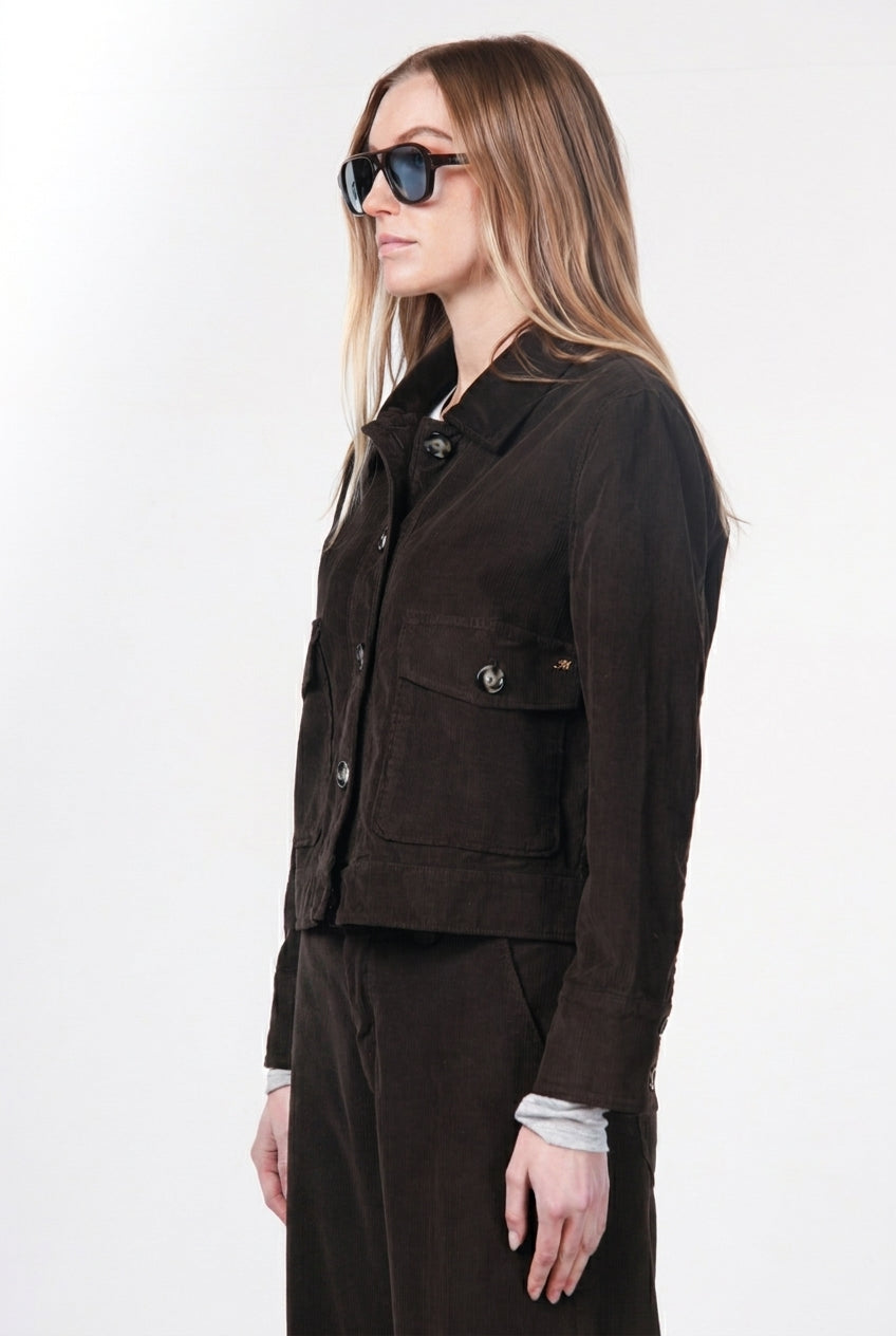Odette giacca donna in velluto 500 righe