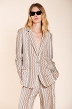 Irene blazer femme en jersey motif à rayures