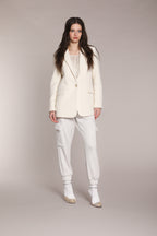 Foto 2 Irene blazer donna lungo in bouclé misto lana