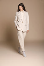 Foto 3 Irene blazer donna in jersey trama puntino