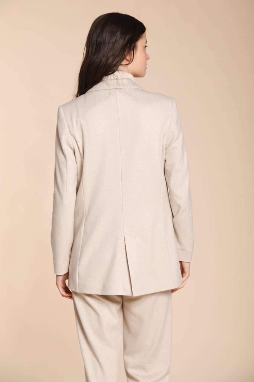 Foto 5 Irene blazer donna in jersey trama puntino
