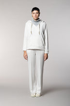 Hoodie Damen-Sweatshirt mit Kapuze aus Jersey mit Lurex