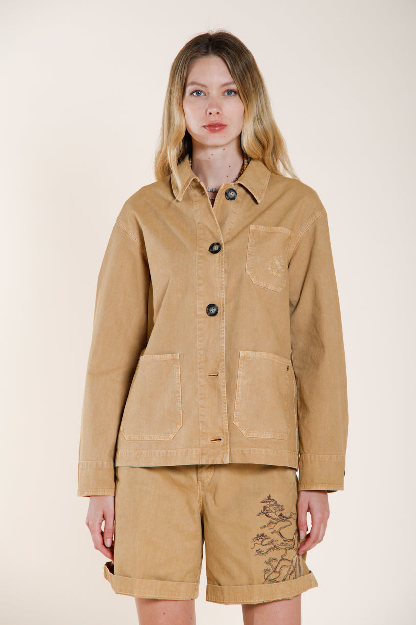 Irma Pockets giacca donna in panama fiammata