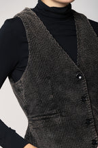 Ellen Damenweste aus Breitcord