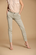 Jaqueline Archivio Damen Chinohose aus Gabardine Slim Fit