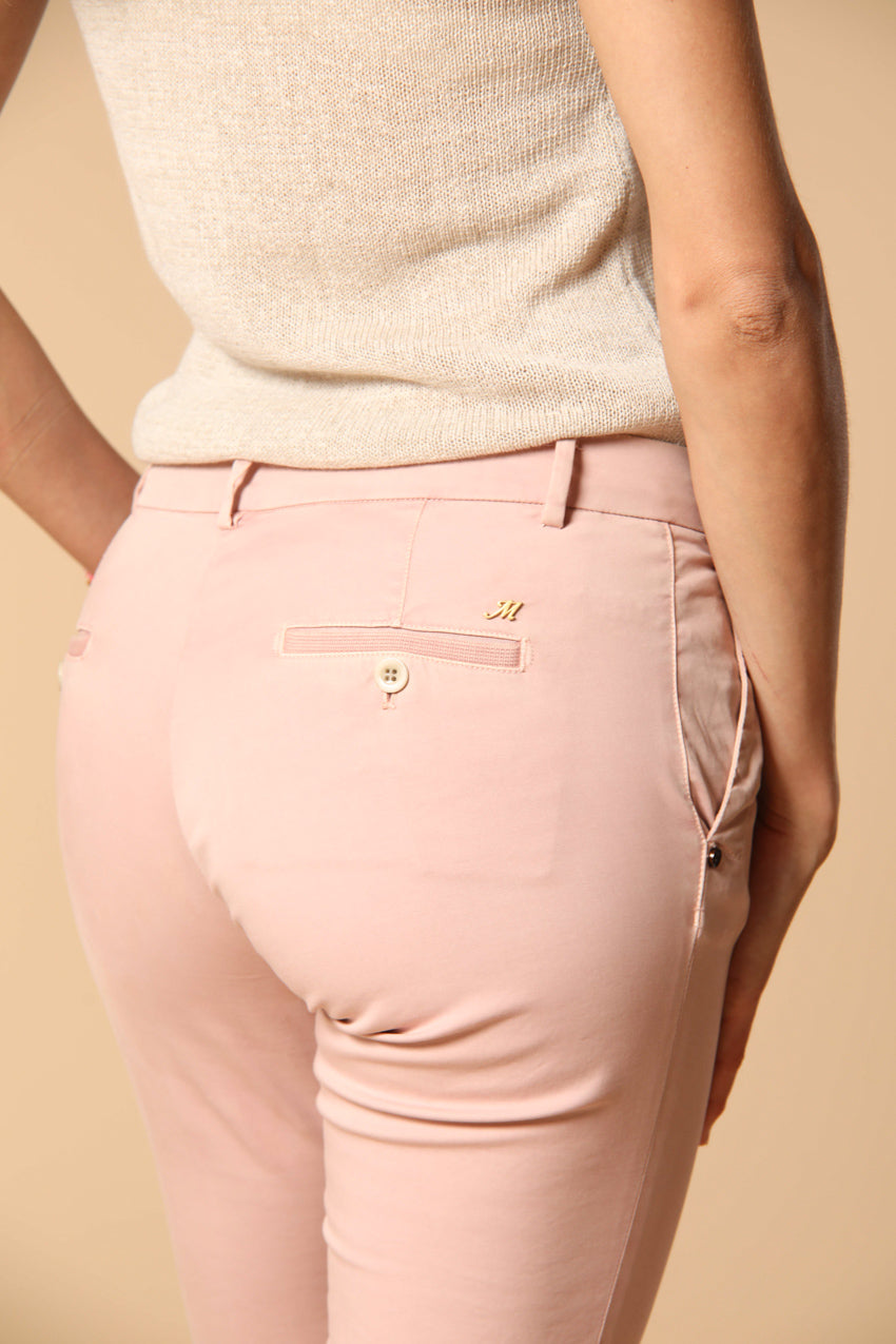 Jaqueline Archivio Damen Chinohose aus Gabardine Slim Fit