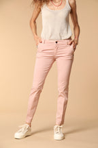 Jaqueline Archivio Damen Chinohose aus Gabardine Slim Fit