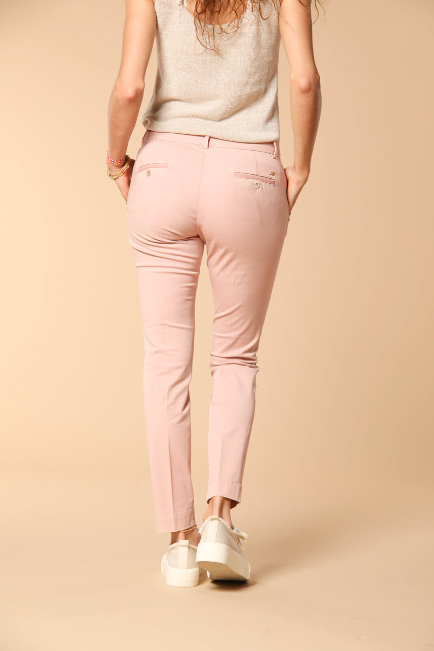 Jaqueline Archivio Damen Chinohose aus Gabardine Slim Fit