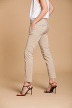 Jaqueline Archivio Damen Chinohose aus Gabardine Slim Fit