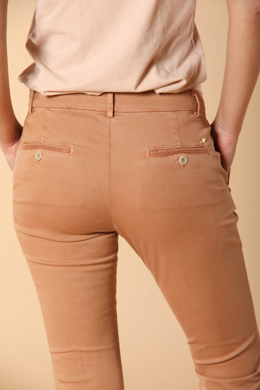 Jaqueline Archivio Damen Chinohose aus Gabardine Slim Fit