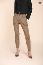 Foto 1 Chile City pantalone cargo donna in jersey tecnico slim fit ①