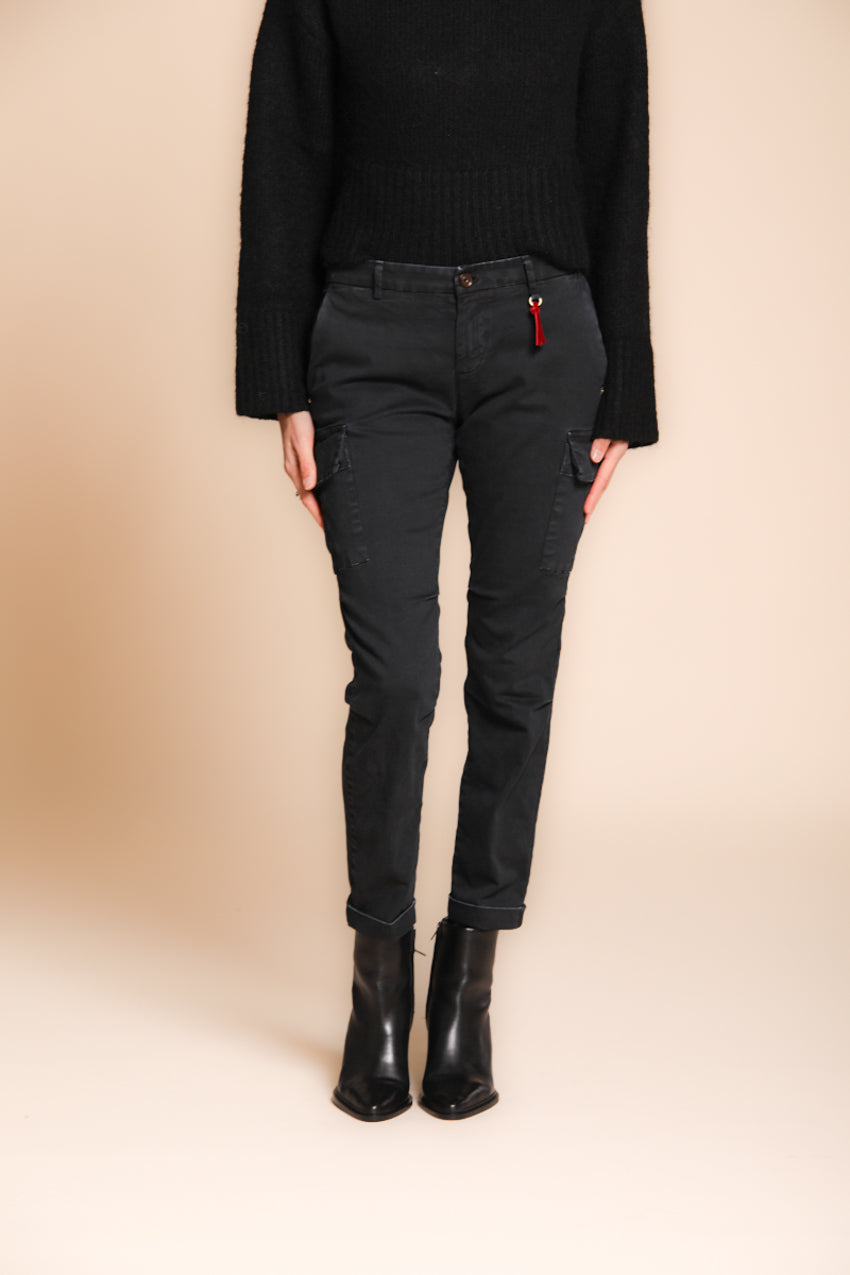 Chile City Damen-Cargohose aus Satin Slim Fit