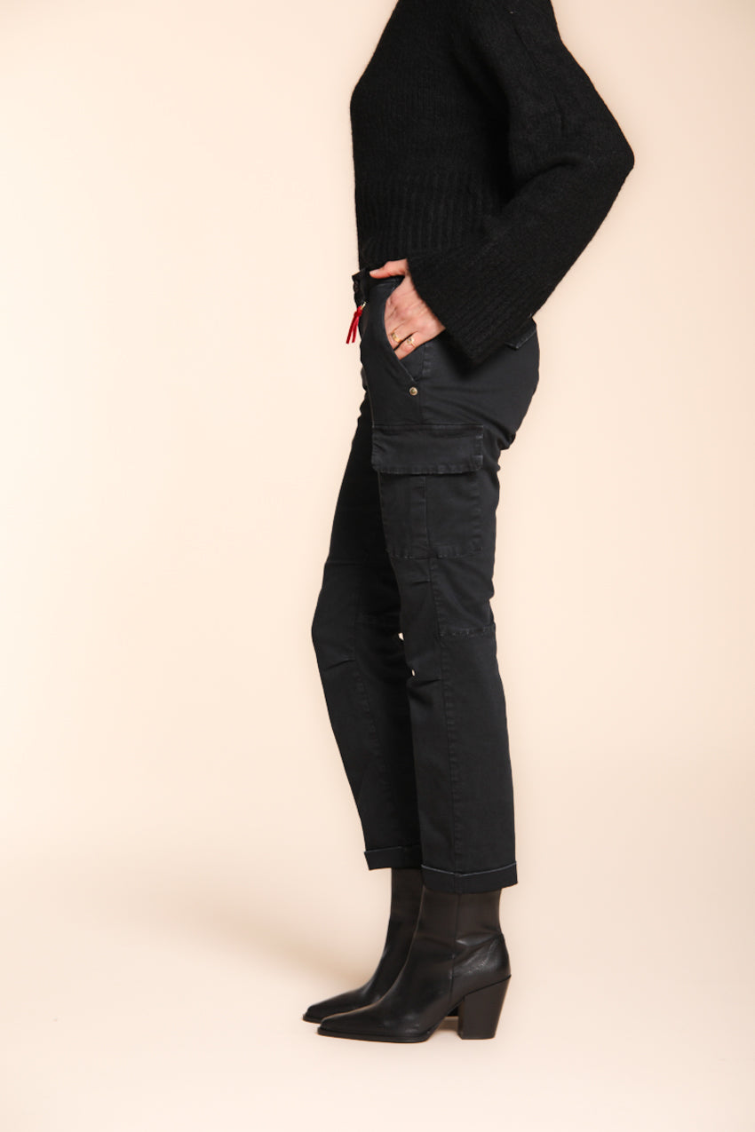 Chile City Damen-Cargohose aus Satin Slim Fit