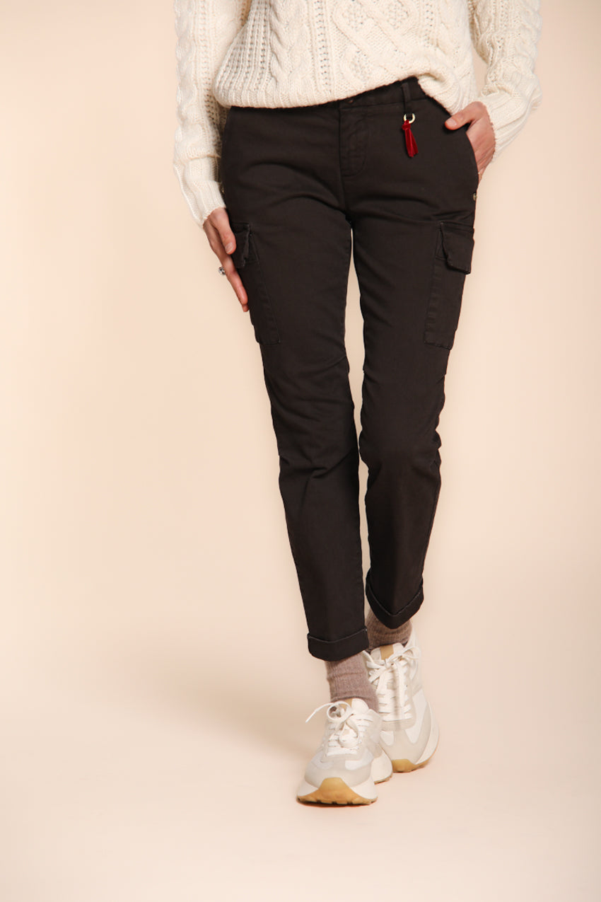 Chile City Damen-Cargohose aus Satin Slim Fit