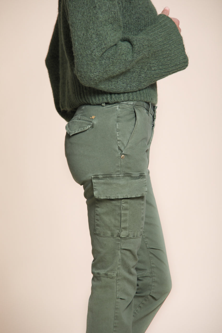 Chile City Damen-Cargohose aus Satin Slim Fit