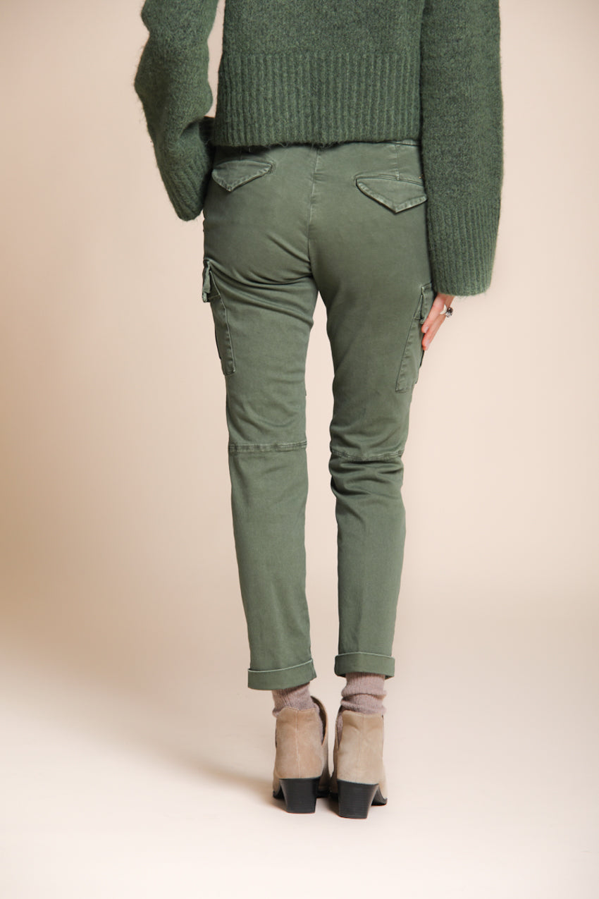 Chile City Damen-Cargohose aus Satin Slim Fit