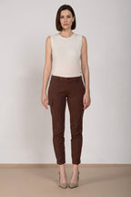 Chile City pantalon cargo femme en gabardine stretch slim fit