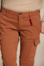 Foto 2 Chile City pantalone cargo donna in raso slim fit