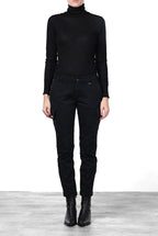 Chile City women’s cargo pants in satin with slim fit