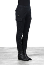 Chile City women’s cargo pants in satin with slim fit