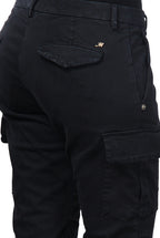 Chile City women’s cargo pants in satin with slim fit