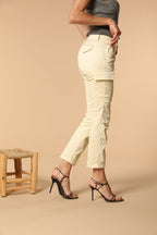 Chile City Damen Cargo-Hose aus Gabardine Slim Fit