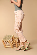 Chile City Damen Cargo-Hose aus Gabardine Slim Fit