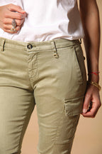 Chile City Damen Cargo-Hose aus Gabardine Slim Fit