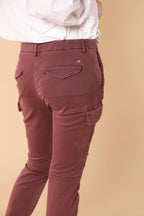 Chile City Damen Cargo-Hose aus Gabardine Slim Fit