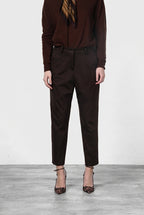 New York O Shape pantalone chino donna in jersey tecnico carrot fit