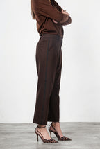 New York O Shape pantalone chino donna in jersey tecnico carrot fit