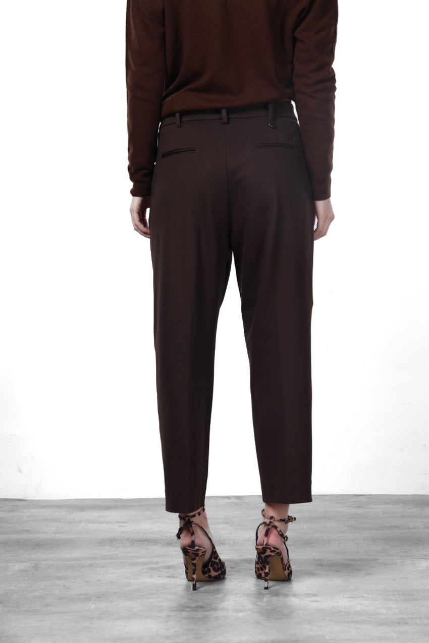 New York O Shape pantalone chino donna in jersey tecnico carrot fit