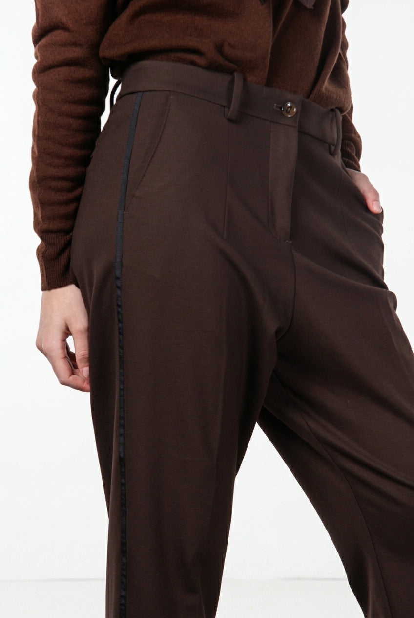 New York O Shape pantalone chino donna in jersey tecnico carrot fit