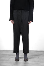 New York O Shape pantalone chino donna in jersey flanella carrot fit