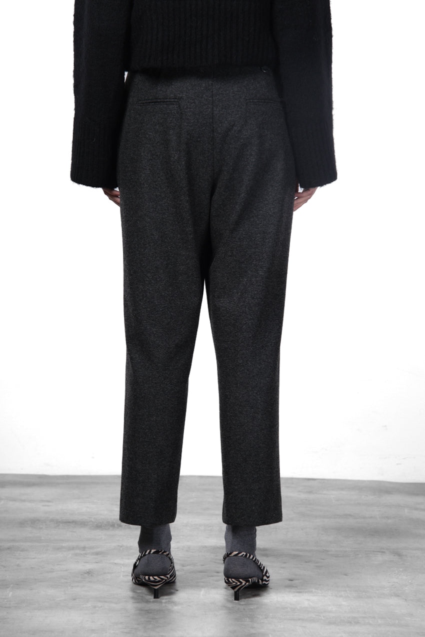 New York O Shape pantalone chino donna in jersey flanella carrot fit