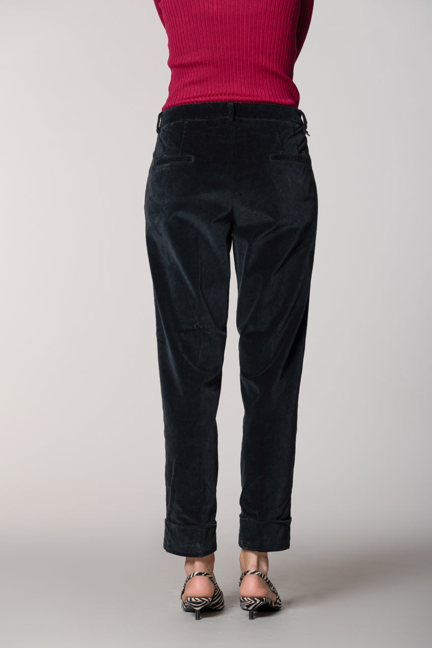 New York Carrot pantalone chino donna in velluto carrot fit