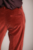 Foto 2 New York Carrot pantalone chino donna in velluto carrot fit