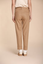 Foto 5 New York Carrot pantalone chino donna in jersey flanella carrot fit
