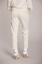Foto 5 New York Carrot pantalone chino donna in jersey lurex carrot fit