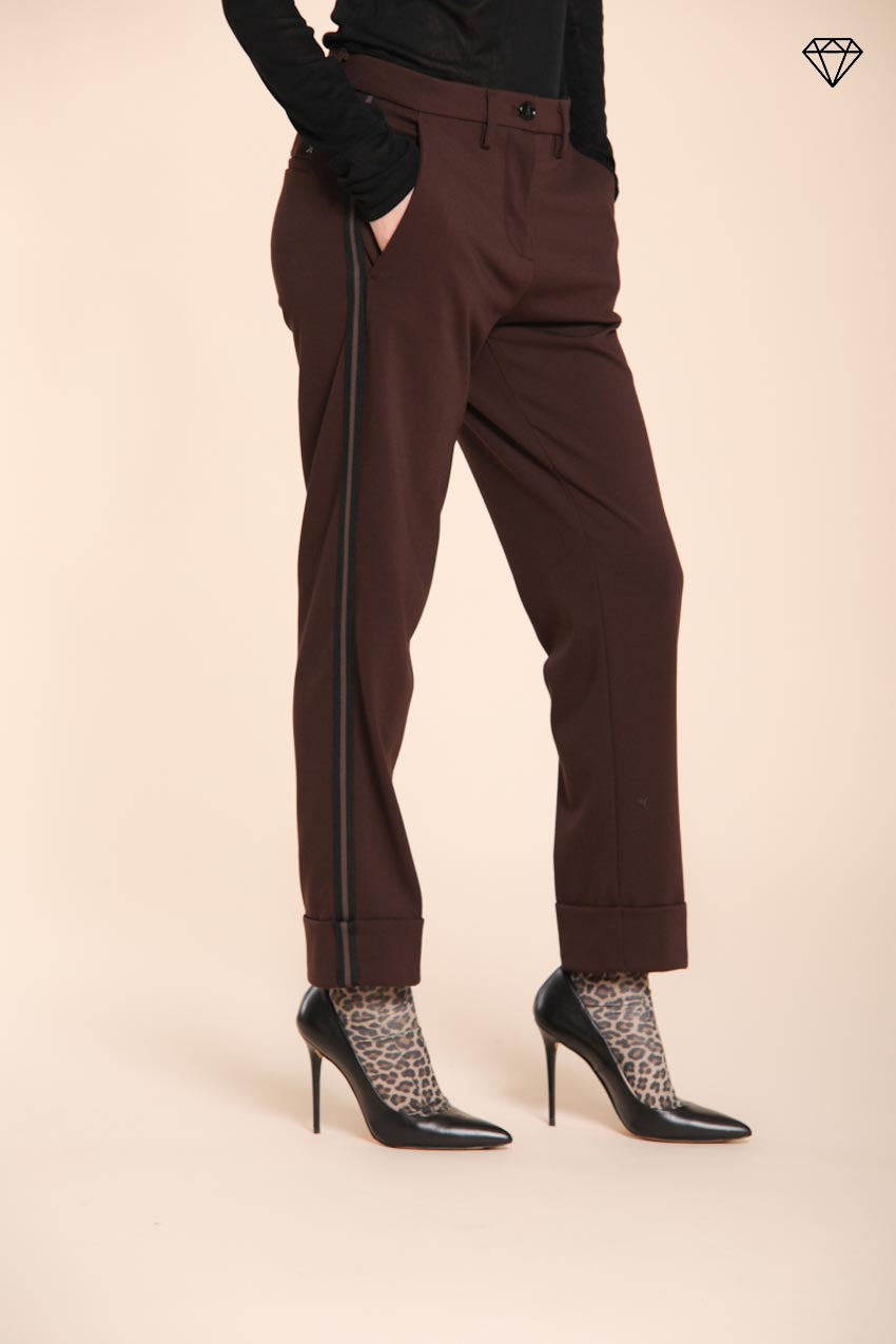 Foto 4 New York Carrot pantalone chino donna in jersey tecnico carrot fit ①