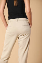 New York Damen Chino Hose aus Jersey im Carrot Fit