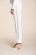 New York Carrot pantalone chino donna in jersey carrot fit